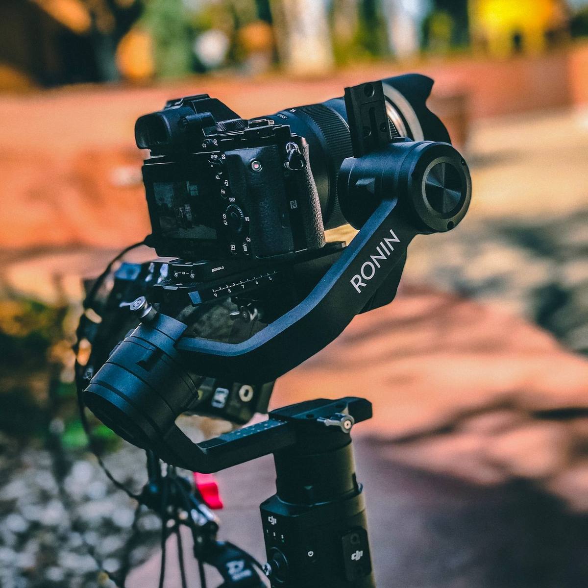 Cámara mirrorless en gimbal